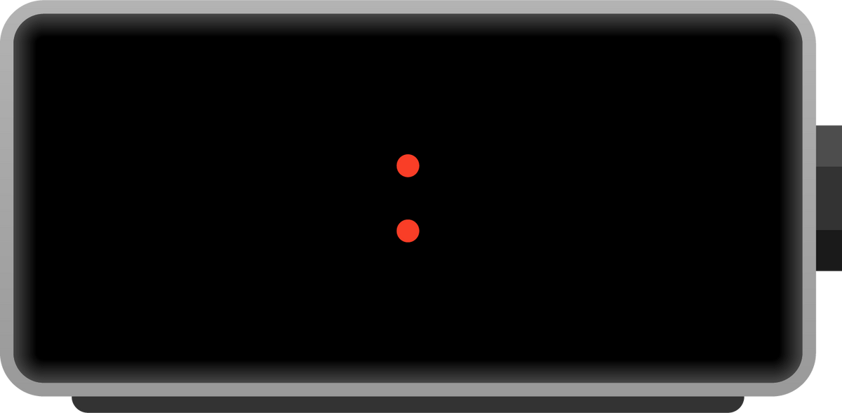 Digital clock number set. Time icon